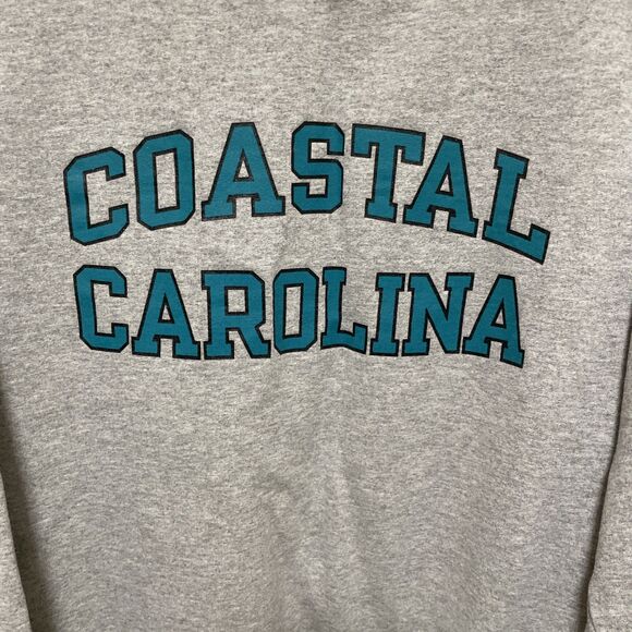 Vintage Coastal Carolina College Champion Brand Eco Fleece Sweatshirt Sweater L - Picture 2 of 8